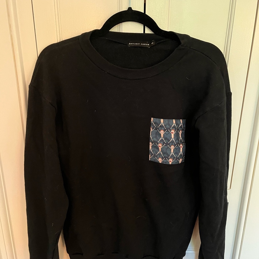 $180 Daylight Curfew Rick and Morty Men's Black Sweater (#13/150 made!)